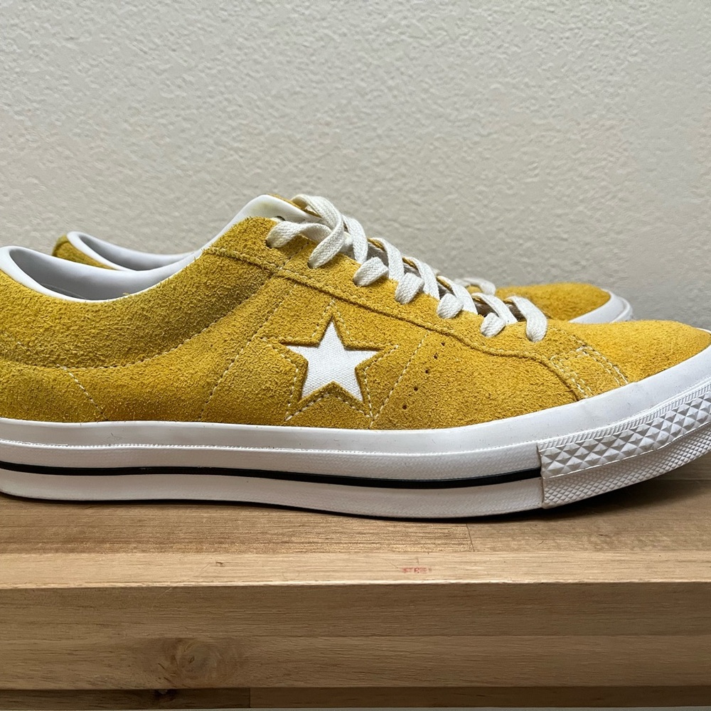 Converse Yellow Suede Sneakers - Picture 2 of 13
